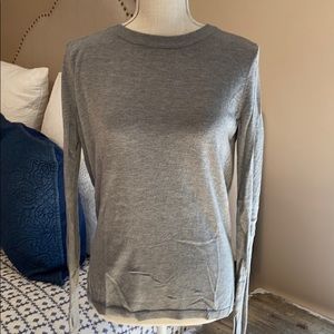 lululemon Grey Open-Back Sweater
